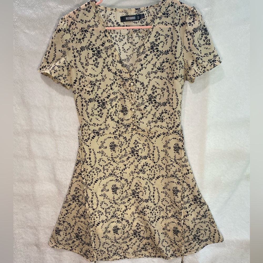 Missguided dress with tie back